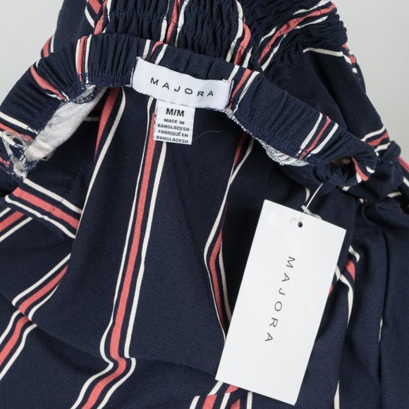 NWT Striped Strapless Maxi Dress - Navy - Medium - Picture 5 of 6